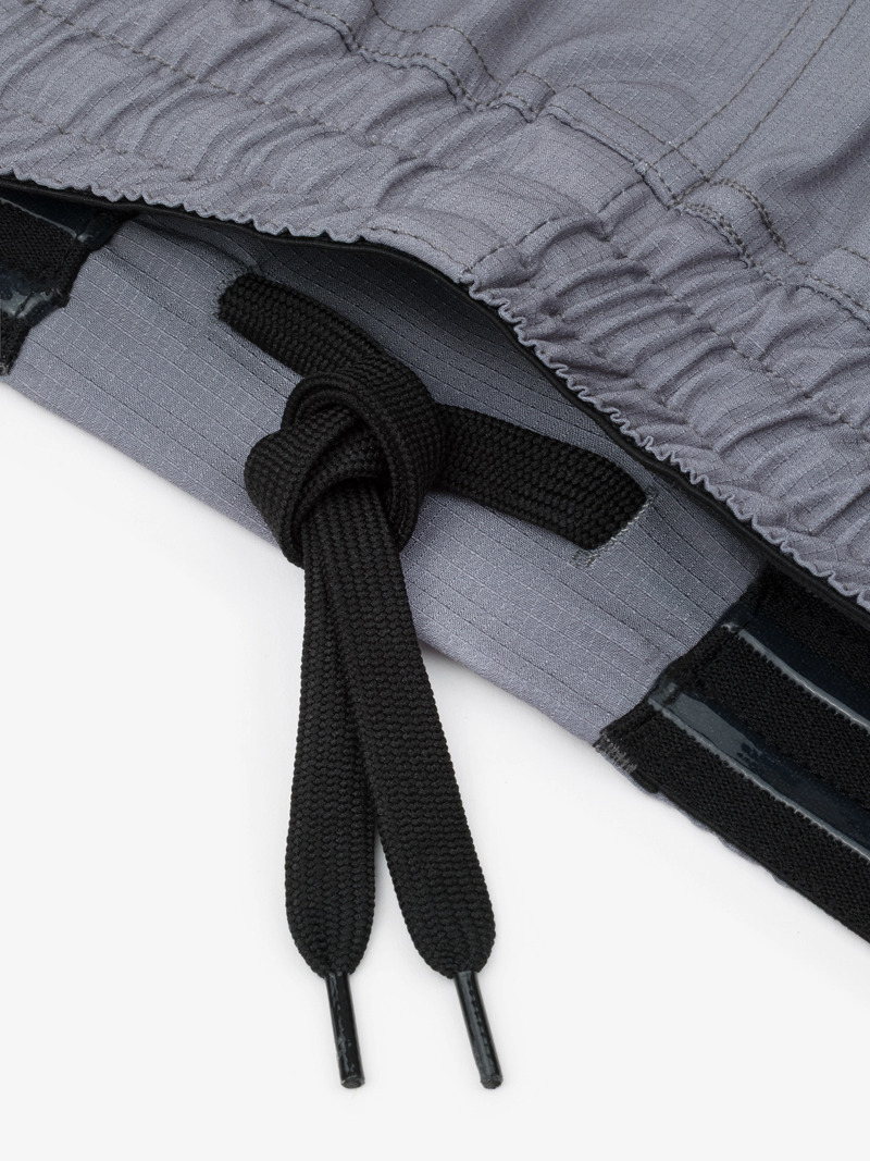 MANTO LOGO DUAL FIGHT SHORTS-grey